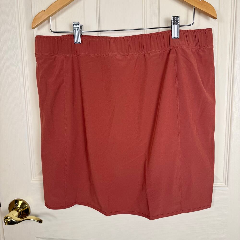 Patagonia Fleetwith Skort Spanish Red Size Large NWT Outdoor Hiking Travel - Picture 2 of 7